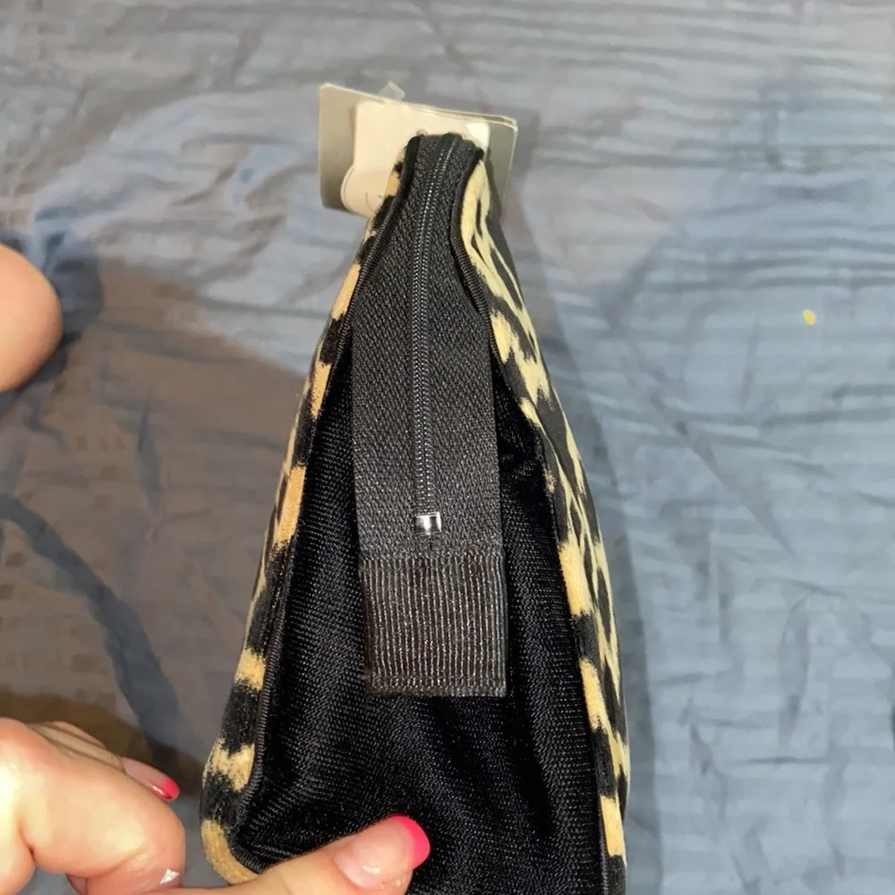 Nwt Christian Dior vintage leopard print makeup bag